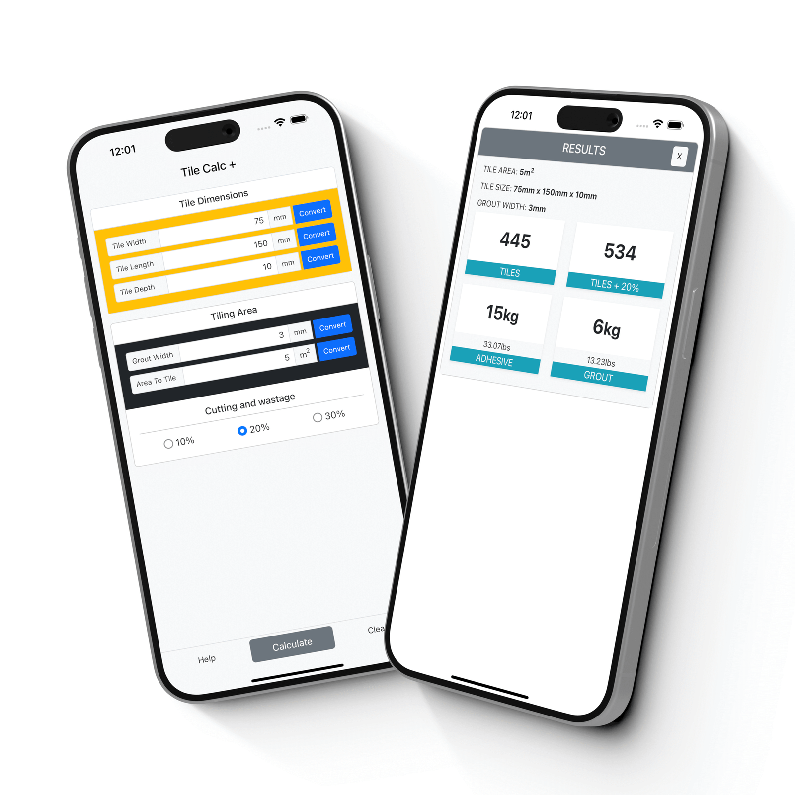 tile calc